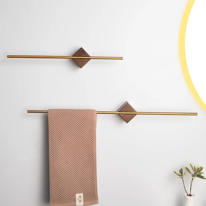 Woodsman Towel Bar | Natural Wood Finish