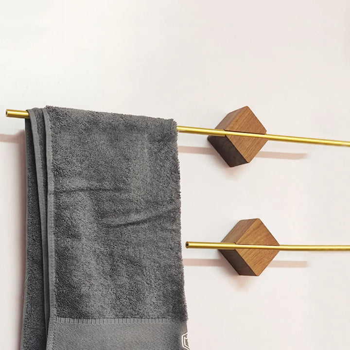 Woodsman Towel Bar | Natural Wood Finish