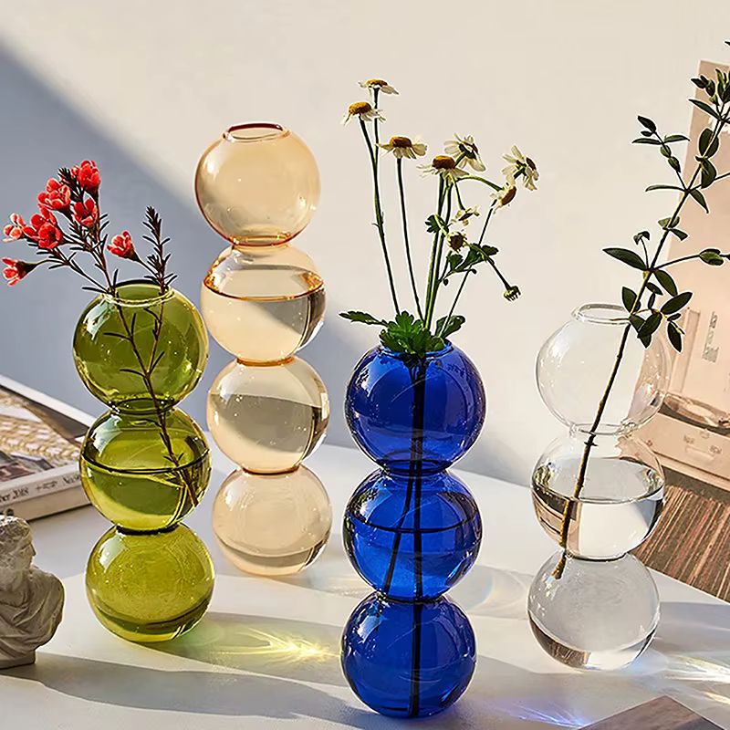 Nora Scandinavian Vase | Handblown Glass, Minimalist Design