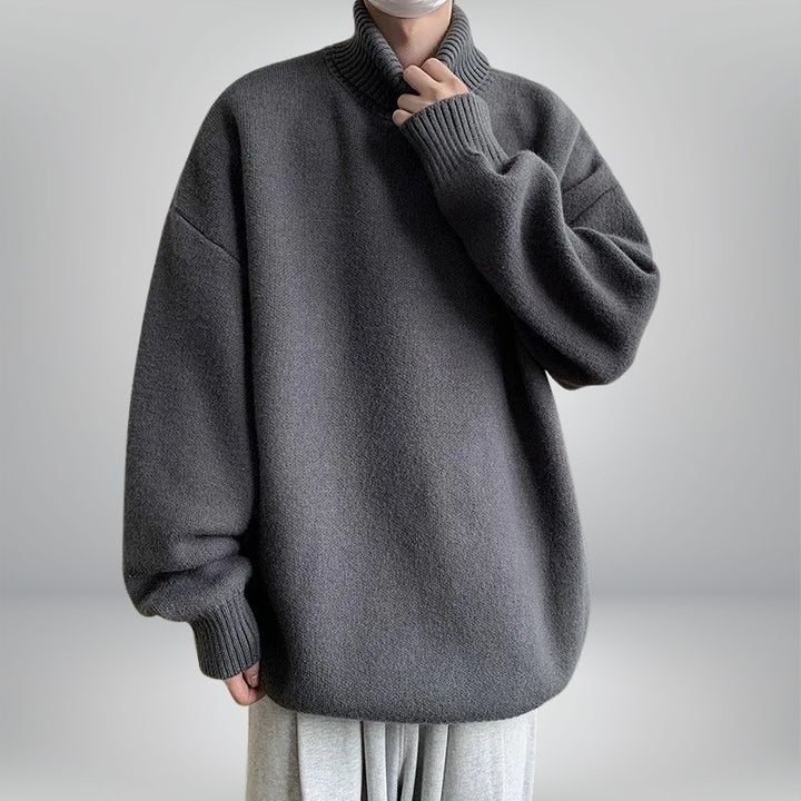 Jade Unisex Turtleneck Sweater | Cozy Knit Design