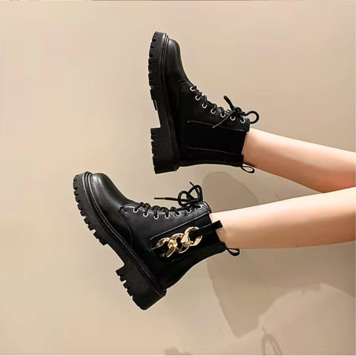 Maya Women's Platform Boots | Premium Leather, Edgy Design