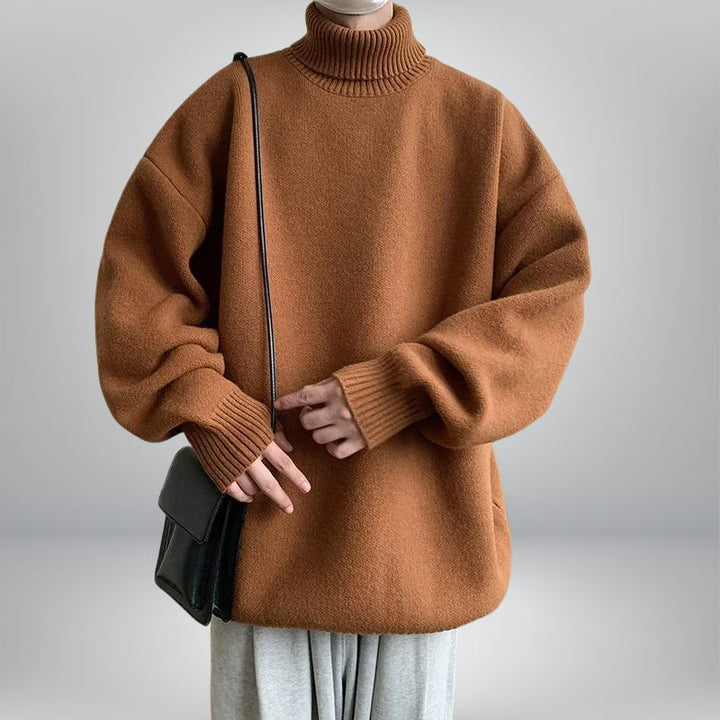 Jade Unisex Turtleneck Sweater | Cozy Knit Design