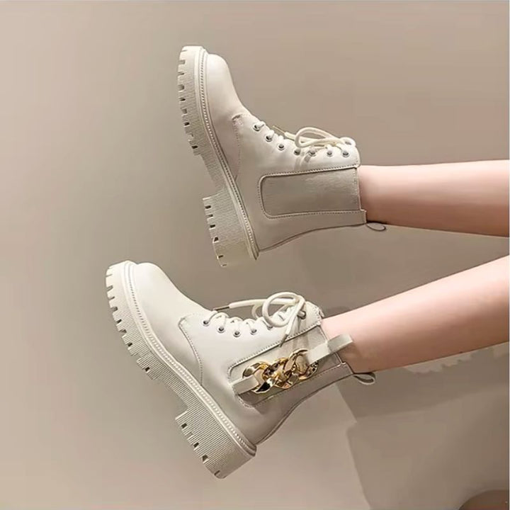 Maya Women's Platform Boots | Premium Leather, Edgy Design