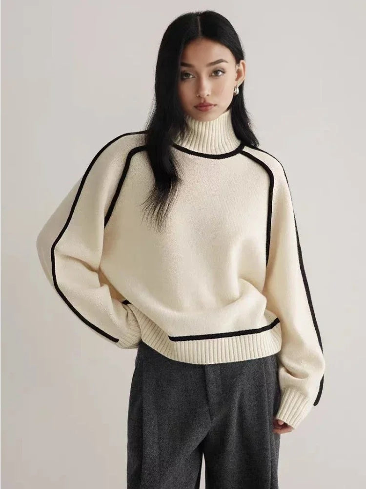 Elyra Women's Sweater | Cozy Wool Blend, Relaxed Fit