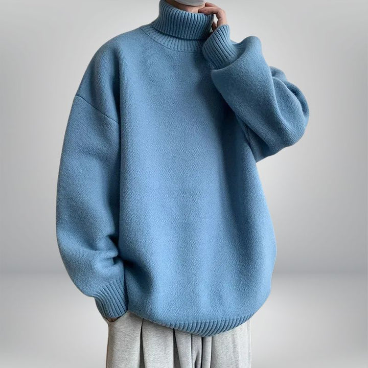 Jade Unisex Turtleneck Sweater | Cozy Knit Design