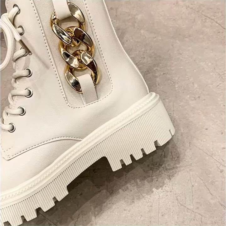 Maya Women's Platform Boots | Premium Leather, Edgy Design