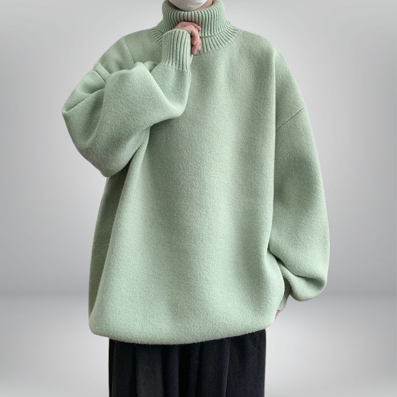 Jade Unisex Turtleneck Sweater | Cozy Knit Design