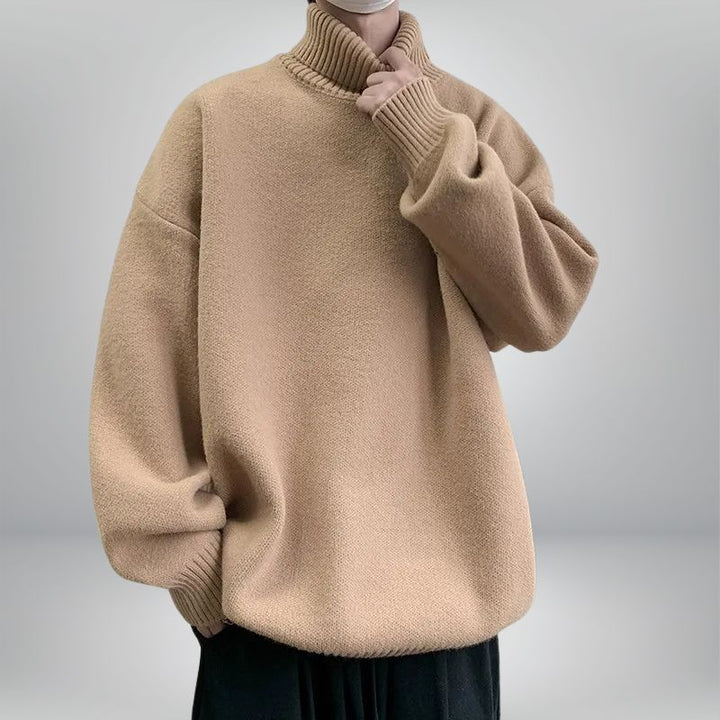 Jade Unisex Turtleneck Sweater | Cozy Knit Design