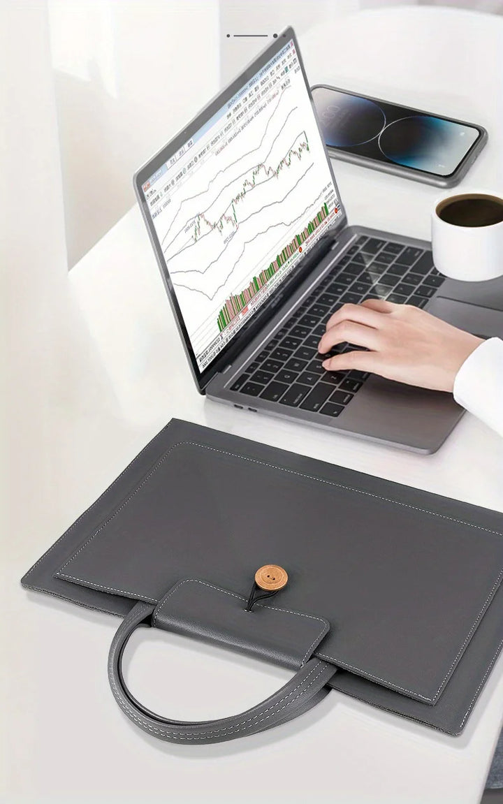 Lugano Leather Laptop Briefcase | Lightweight Design
