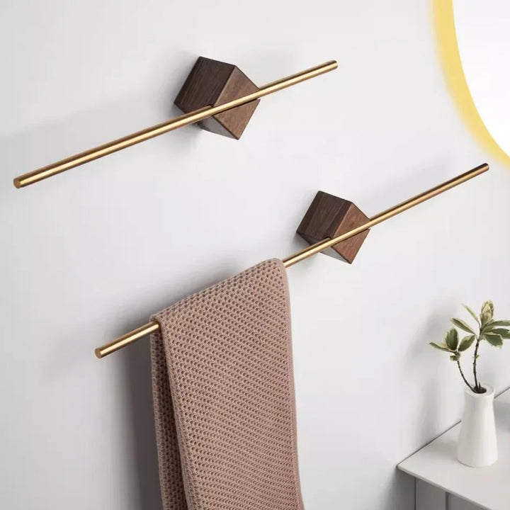 Woodsman Towel Bar | Natural Wood Finish