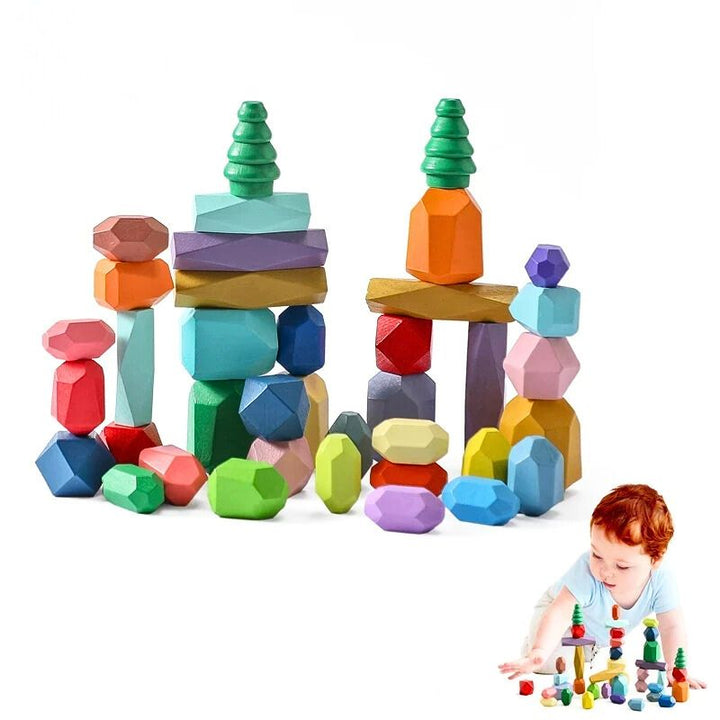 Sparky Kids' Balance Blocks | Colorful Wooden Playset