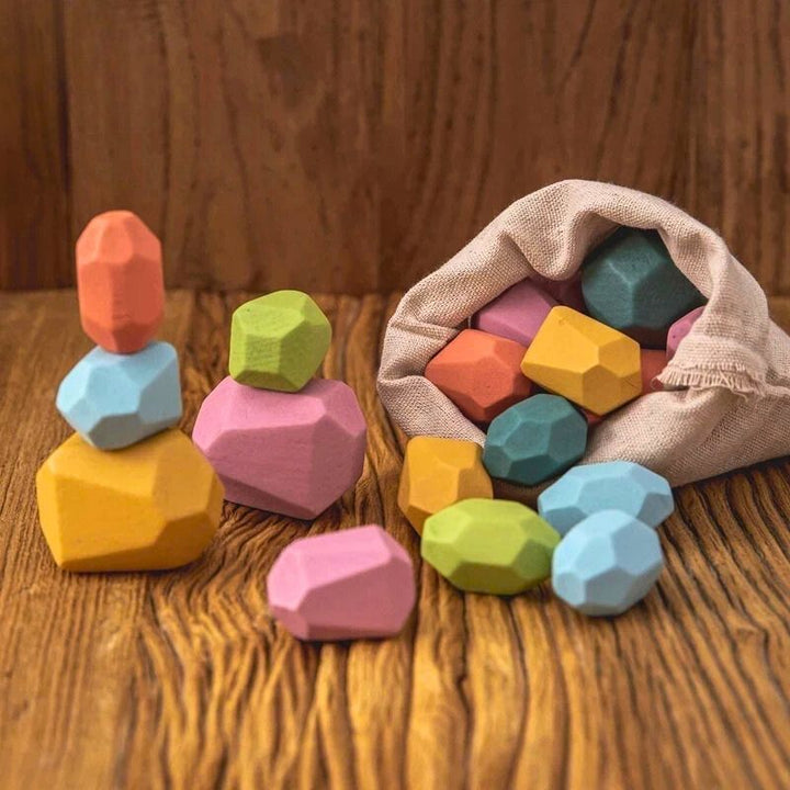 Sparky Kids' Balance Blocks | Colorful Wooden Playset
