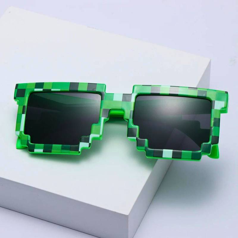 Panda PixelZombie Sunglasses | Unique Square Design, Lightweight