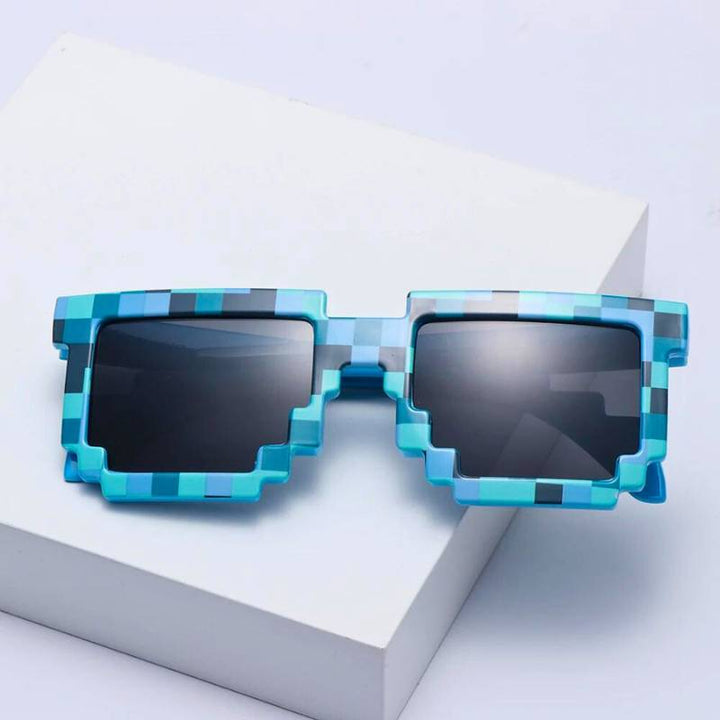 Panda PixelZombie Sunglasses | Unique Square Design, Lightweight