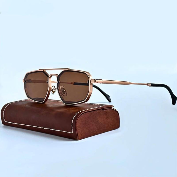 Edgar Unisex Sunglasses | Vintage Steampunk Design, UV400 Protection