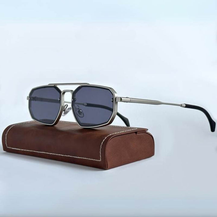 Edgar Unisex Sunglasses | Vintage Steampunk Design, UV400 Protection