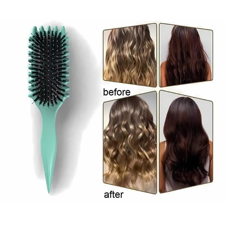 Daisy Ergonomic Hair Styling Comb | Boar Bristles for Perfect Curls and Beards