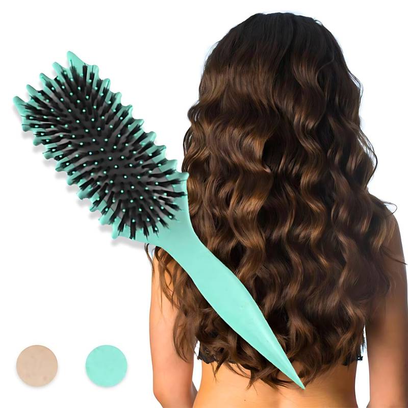 Daisy Ergonomic Hair Styling Comb | Boar Bristles for Perfect Curls and Beards