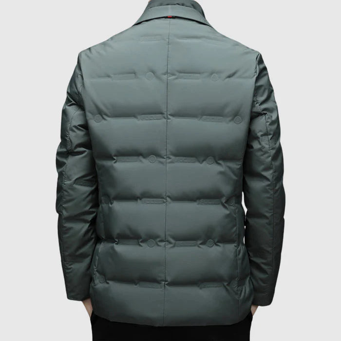 Harrison Men's Suit Jacket | Quilted Poly-Blend, Tailored Fit