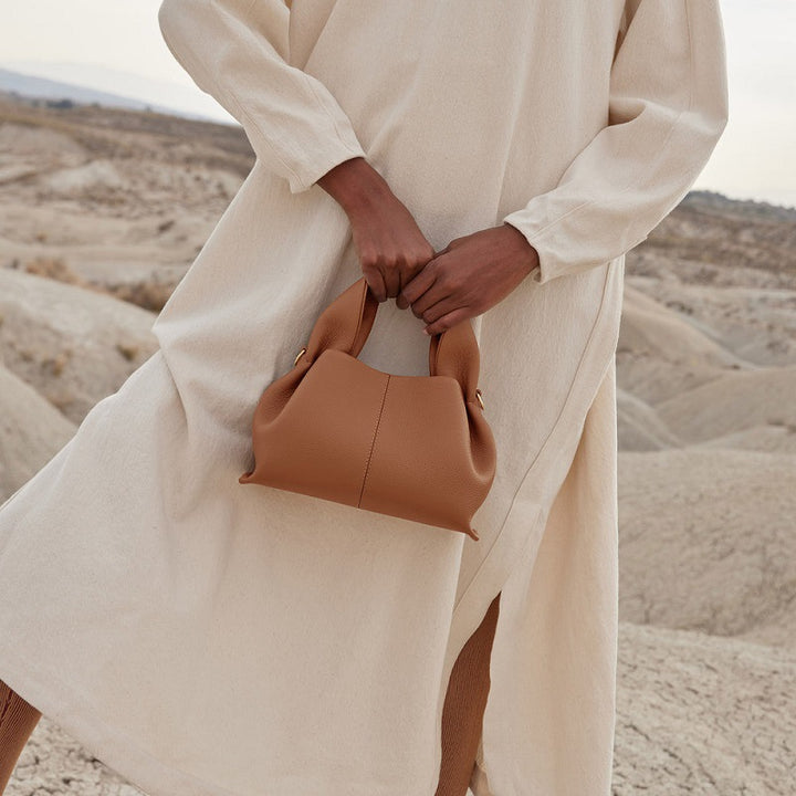 Elysian Women's Handbag | Premium PU, Elegant Ruched Design