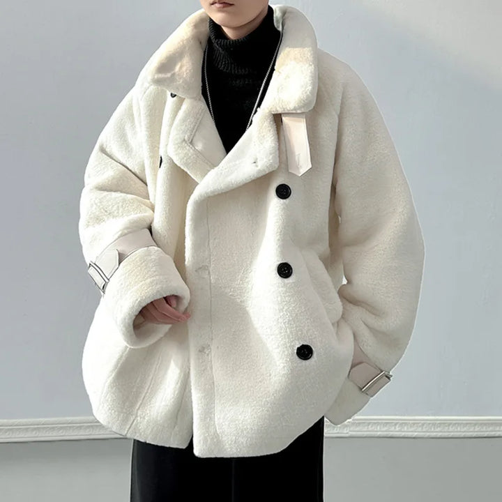 Milo Women's Trench Coat | Premium Lamb Wool, Double-Breasted Design