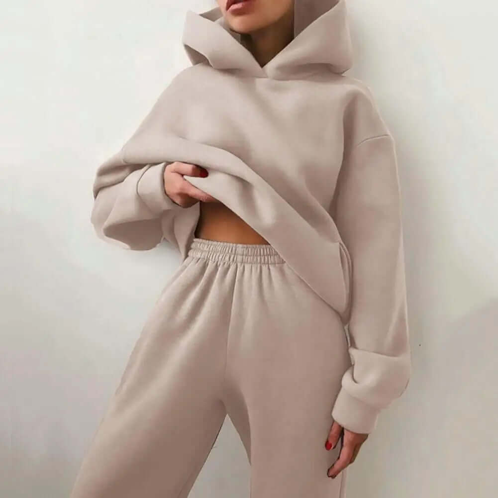 Fiona Women's Tracksuit Set | Soft Velour Fabric, Relaxed Fit