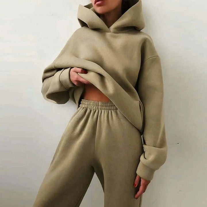 Fiona Women's Tracksuit Set | Soft Velour Fabric, Relaxed Fit