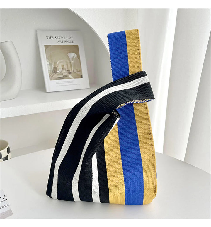 Mina Women's Mini Knot Tote Bag | Handmade Cotton, Lightweight Beach Bag