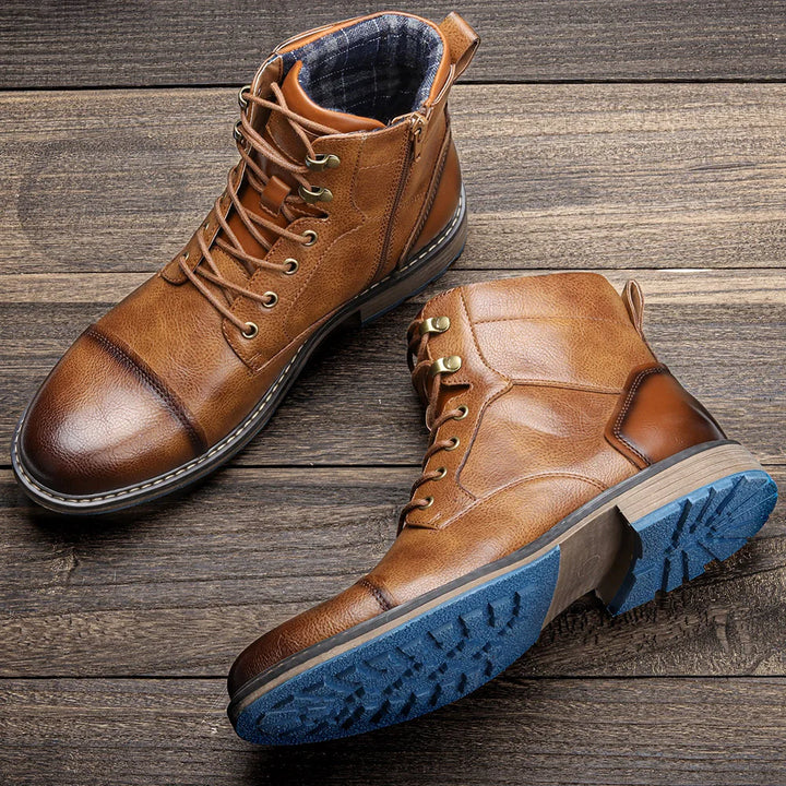 Hank Men's High-Top Boots | Premium Leather, Durable Design