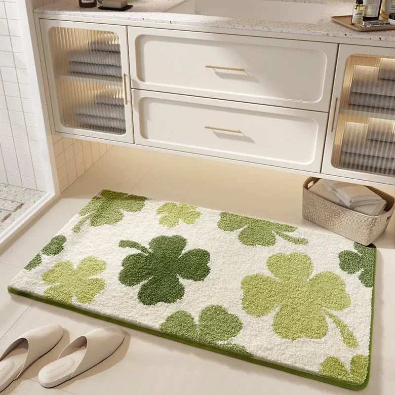 Natura Eco Plush Bath Mat | High-Density Microfiber, Non-Slip, Quick-Drying