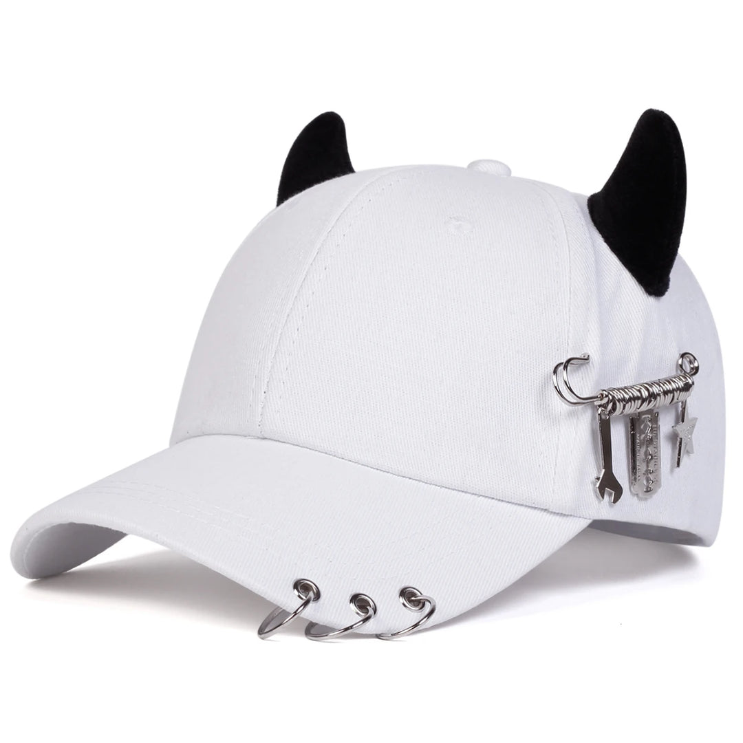 Rogue Women's Cap | Playful Horn Design, Breathable Cotton