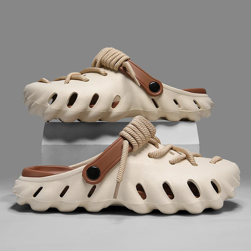 Brevon Women's Clogs | Customizable Laced Design, Lightweight Foam