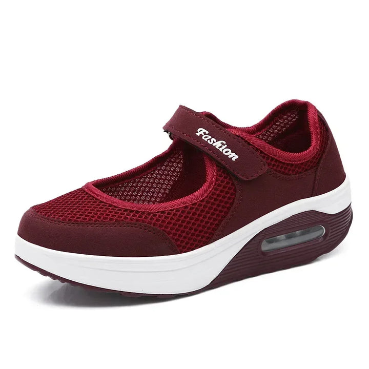 Women's Light Fashion Breathable Mesh Wedge Heels Shoes Casual Outdoor Sports Running Designer Sneakers