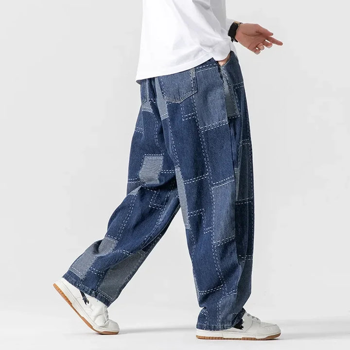 Carter Men's Patch Trousers | Easy-Care Fabric