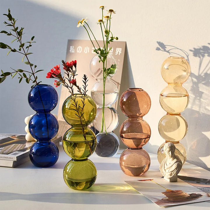 Nora Scandinavian Vase | Handblown Glass, Minimalist Design