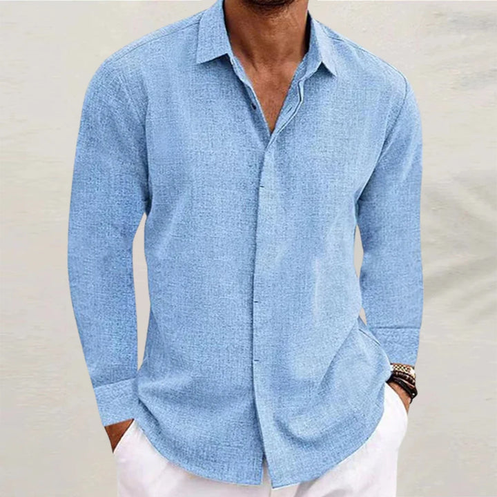 Eli Men's Linen Button Down Shirt | Breathable Fabric, Tailored Fit
