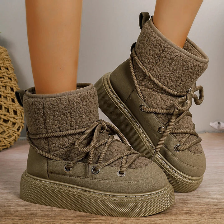 Teddy Women's Snow Boots | Insulated Faux Shearling
