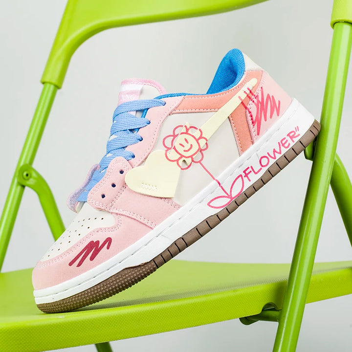 Crisp Women's Sneakers | Breathable Fabric, Cushioned Sole, Stylish White Design