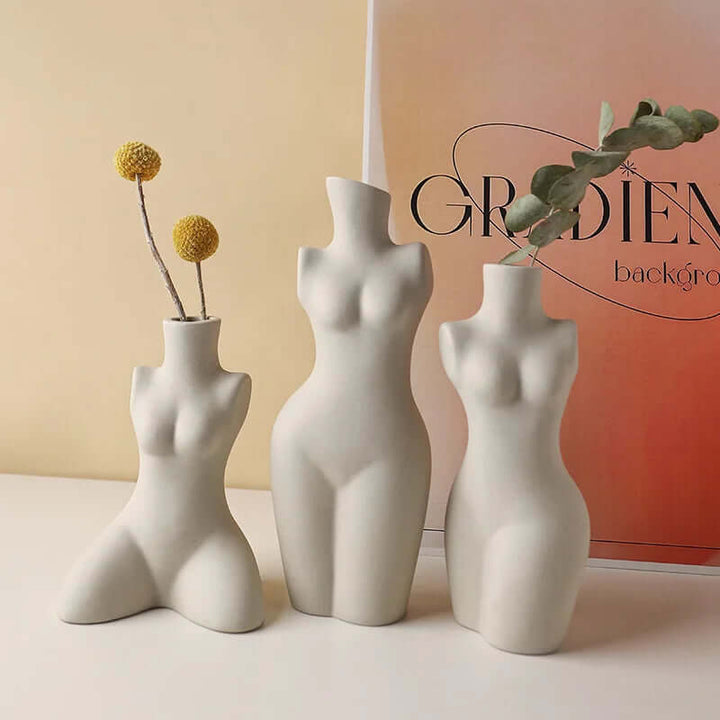 Vera White Ceramic Vase | Elegant Organic Design
