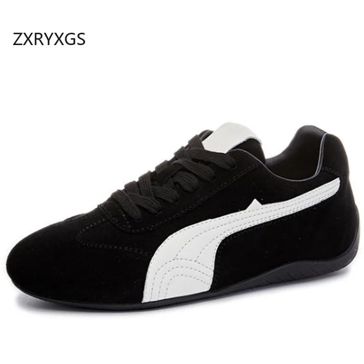 Zara Women's Sneakers | Cow Suede, Trendy Casual Footwear