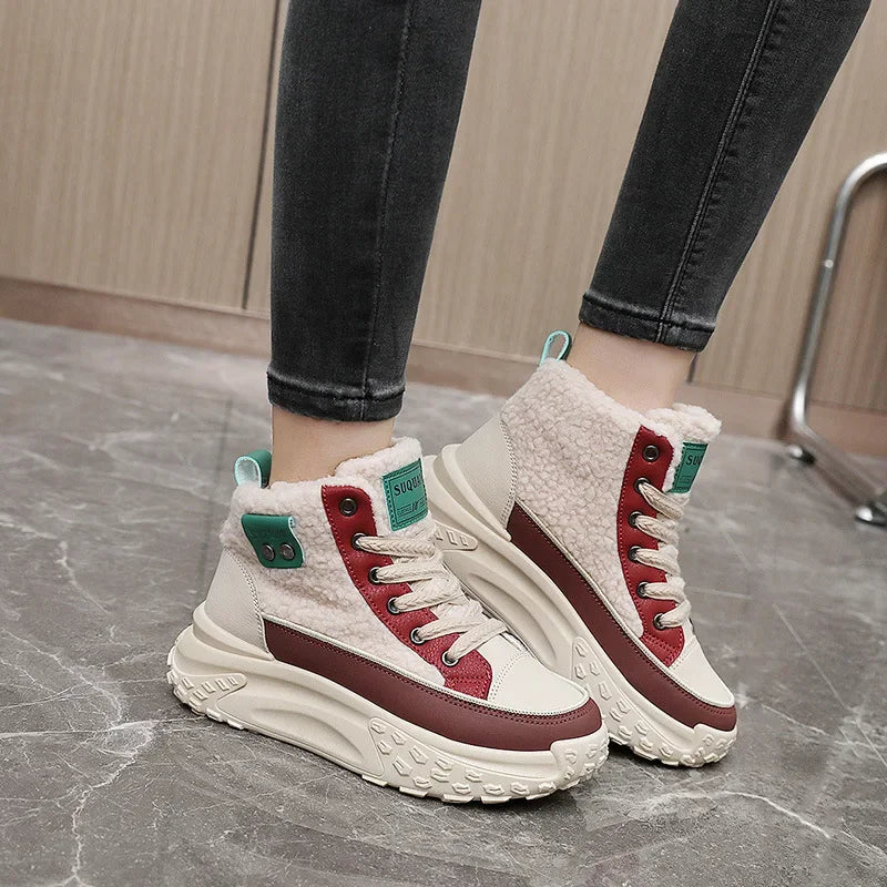 Cleo Women's High-Top Sneakers | Velvet Lining