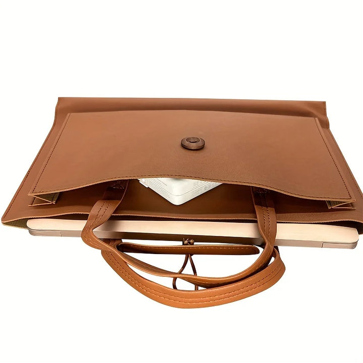 Lugano Leather Laptop Briefcase | Lightweight Design