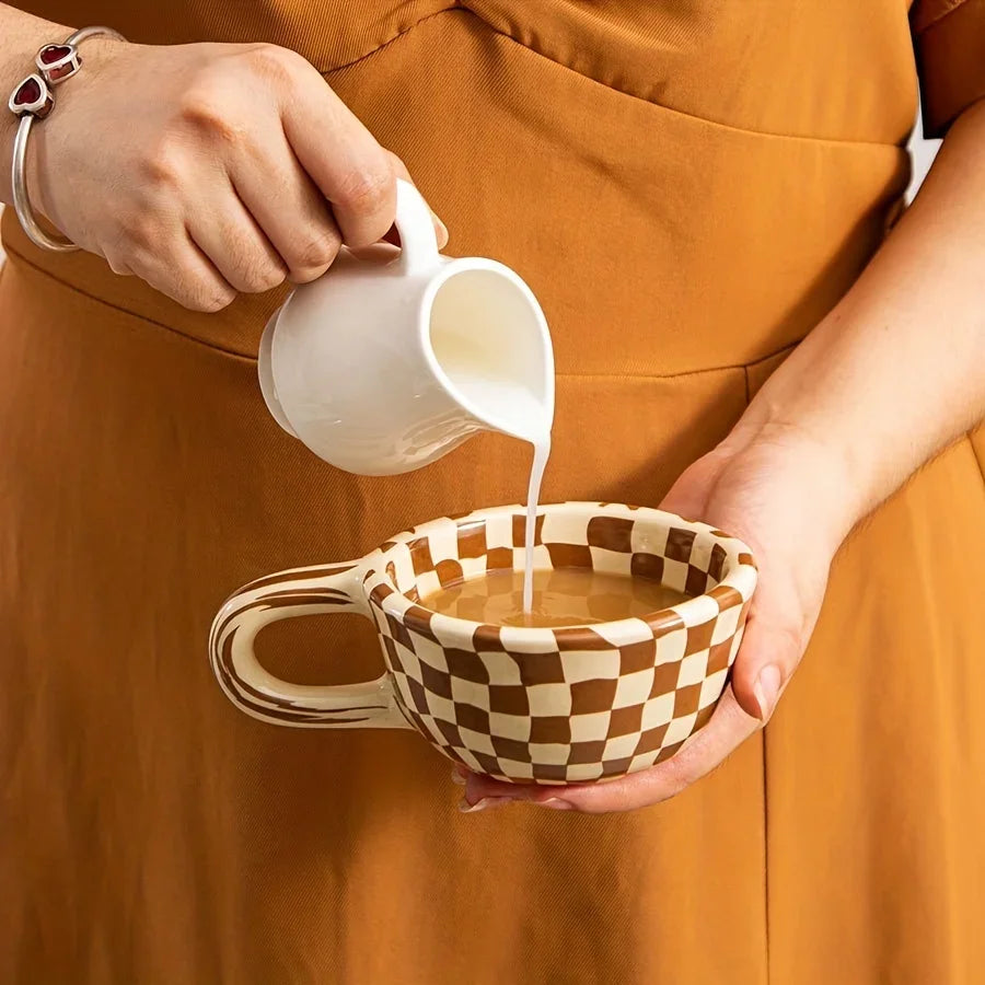 Cleo Vintage Ceramic Coffee Mug | Heat Resistant, 200ml Capacity