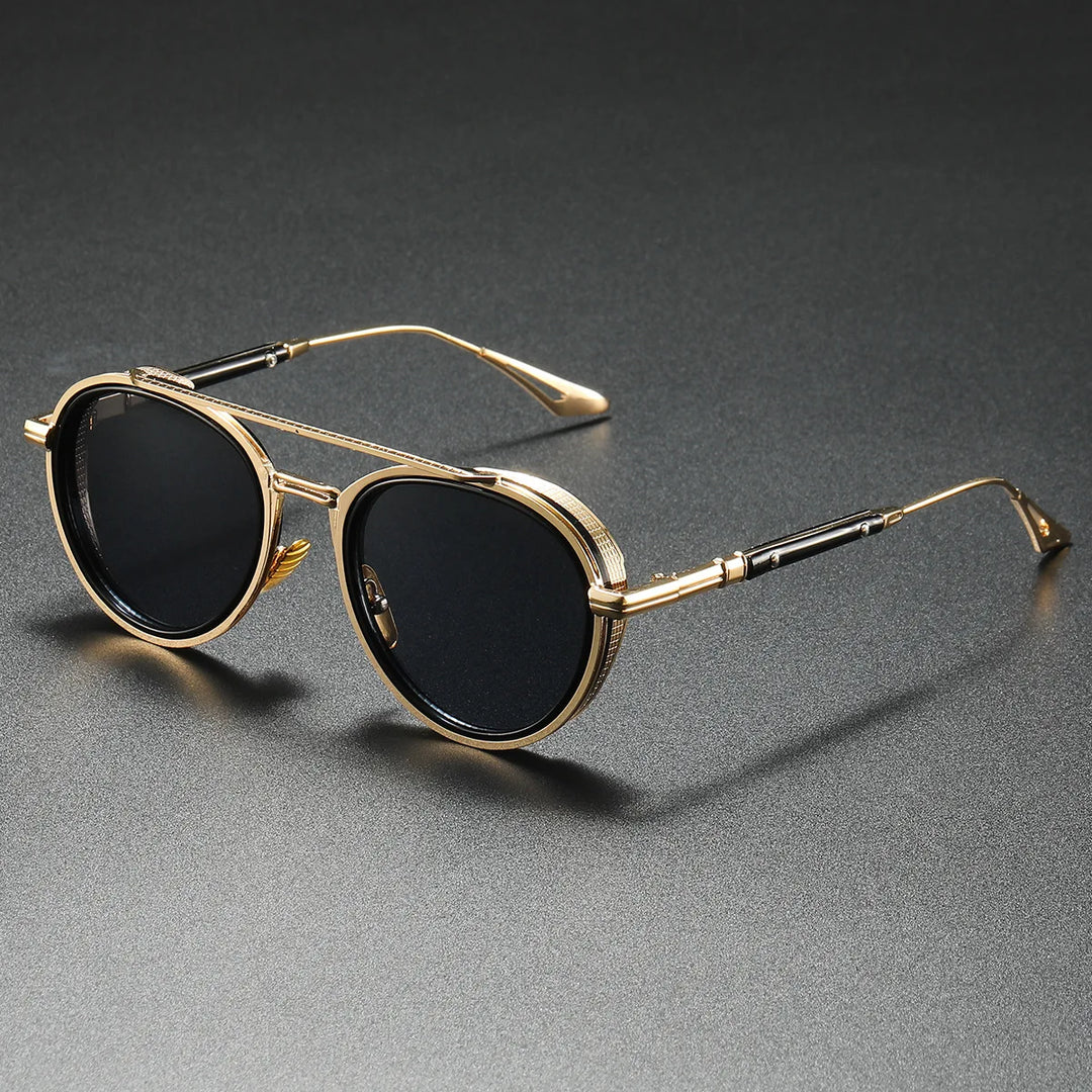 Ava Women's 80s Sunglasses | Lightweight Alloy Frame, Round Shape