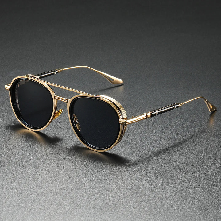 Ava Women's 80s Sunglasses | Lightweight Alloy Frame, Round Shape