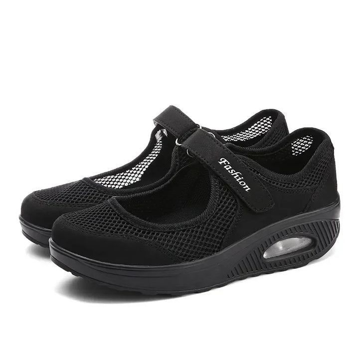 Women's Light Fashion Breathable Mesh Wedge Heels Shoes Casual Outdoor Sports Running Designer Sneakers