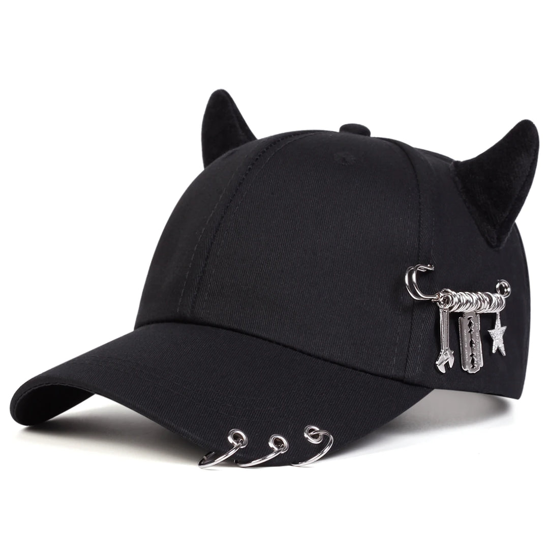Rogue Women's Cap | Playful Horn Design, Breathable Cotton