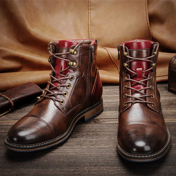 Hank Men's High-Top Boots | Premium Leather, Durable Design