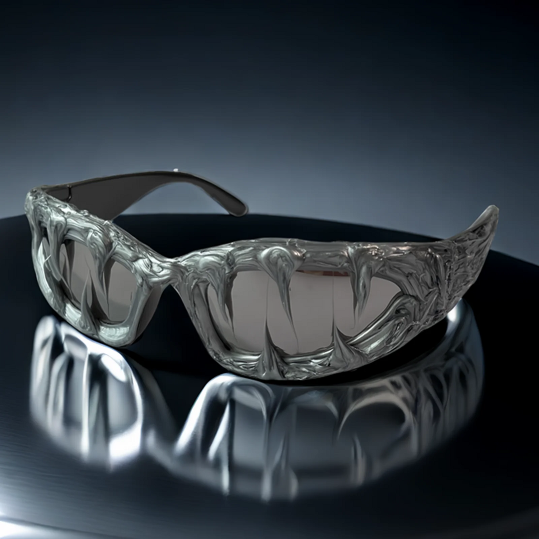 Iced Drip Unisex Sunglasses | Bold Punk-Vintage Style, Lightweight Oval Frames