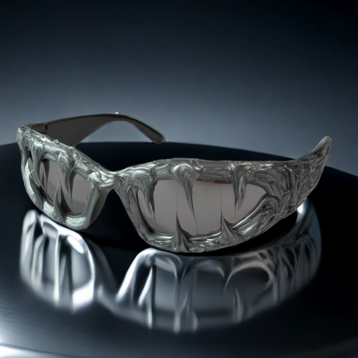 Iced Drip Unisex Sunglasses | Bold Punk-Vintage Style, Lightweight Oval Frames